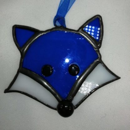 Small Stained Glass Fox Head